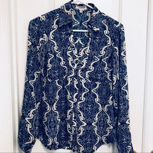 Express Paisley Slim Fit Portofino Shirt